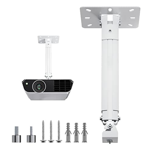 Image of suptek Universal Ceiling Wall Projector Mount with 533mm Extendable Pole & Thread Adapters for Most Projectors up to 13.6kg