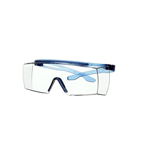 Image of 3M SecureFit 3700 Overspectacles, Blue Temples, Anti-Scratch+ (K), Clear Lens, SF3701ASP-BLU-EU