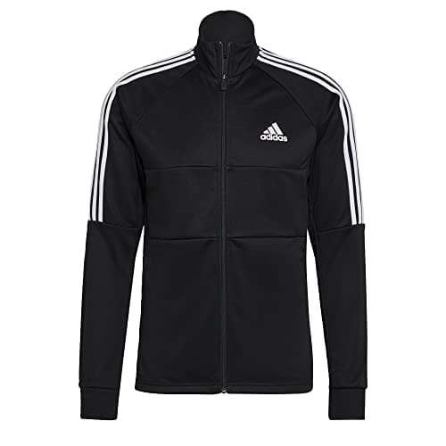 Image of adidas Mens Sereno Track Jacket Tracksuit Top Black/White XXL