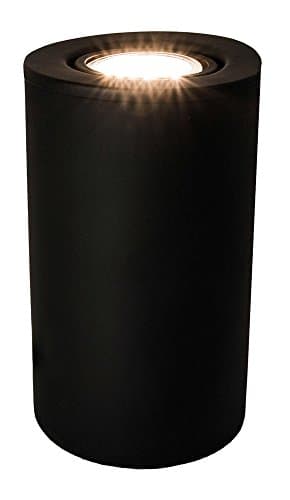 Image of Matt Black GU10 Floor or Table Lamp Uplighter with Tilt Capability by Happy Homewares