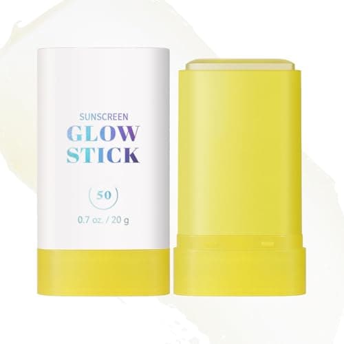 Image of Invisible Sunscreen Stick For Face SPF 50 - Broad Spectrum Sun Protection, Water Resistant, Non-Greasy, Perfect For Sensitive Skin - Dewy Finish, Mess-Free Application - 20g