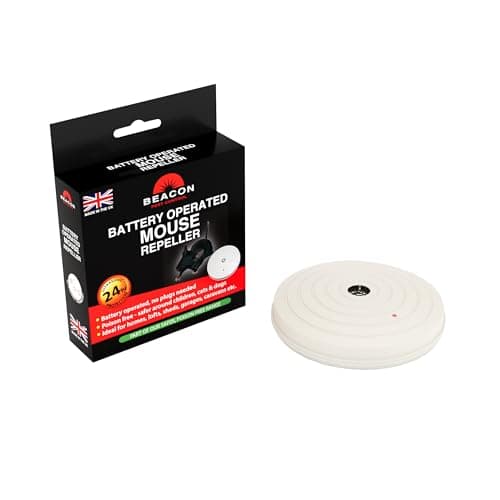 Image of BEACON Battery Operated Mouse Repeller - Ultrasound Technology - Repels Mice - Ideal for Homes and Storage Spaces - Simple to Use - 1 Unit