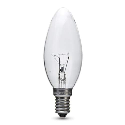 Image of 10x 28W = 40W Candle SES E14 Small Screw Cap Long Life Clear Halogen Light Bulb
