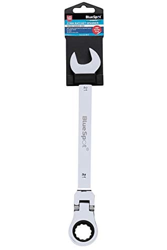 Image of Blue Spot Tools 05117 21mm Chrome Vanadium Ratchet Spanner Flexible Head (180°)