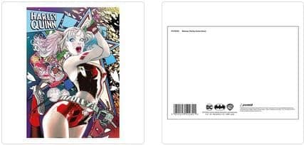 Image of BATMAN (HARLEY QUINN NEON) POSTCARD PRINT A6 (1 CARD SUPPLIED)