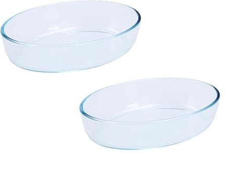 Image of Pyrex Microwave Safe Classic Oval Roaster 26cm Transparent (Pack of 2)