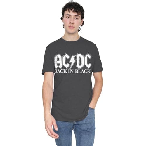 Image of ACDC Back in, Black Unisex T Shirt, Black, XX-Large