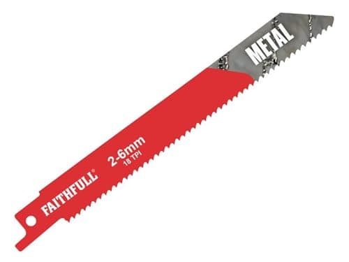 Image of Faithfull SBS918E Sabre Saw Blades - Metal (Pack of 5)