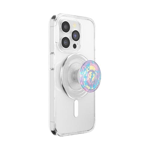Image of PopSockets Phone Grip for MagSafe with Kickstand, Magnetic Stand, Swappable Top, Secure Hold for iPhone MagSafe Cases, Phone & Tablet Grip - Marble Swirl