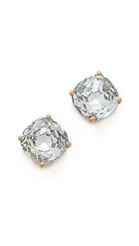 Image of Kate Spade New York small square studs, Clear