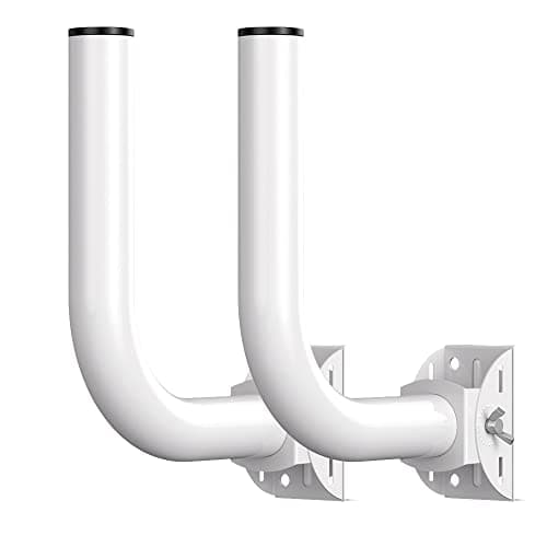 Image of Ueevii Universal Wireless Bridge Bracket Mount, Pole and Wall-Mounted Mount for Outdoor Point to Point AP Access Point Client Bridge CPE,2-Pack