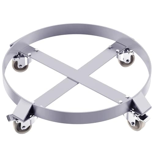 Image of 55 Gallon Steel Drum Dolly,Heavy Duty 1000lbs Load Capacity, Barrel Dolly Cart Drum Caddy for 55 Gallon Drum,Hand Truck Dollies with Steel Frame 4 Swivel Casters Wheel, for Warehouse Drum