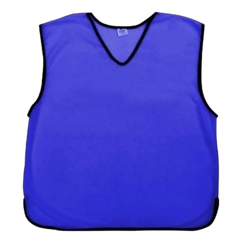 Image of Sterling Sports 6 X Training Bibs Sports Mesh Football Bibs Adult (Pack of 6) - Quick Dry Sport Bibs For Rugby, Basketball, Cricket & Football (Royal Blue, Junior (7 to 12 Years Old))
