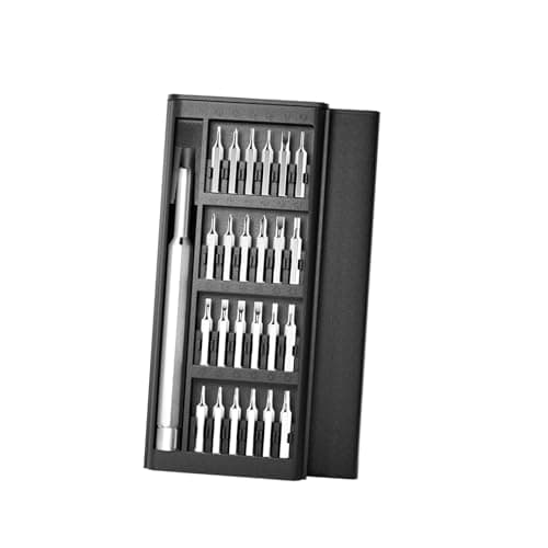 Image of Precision Screwdriver Set, 24-in-1 Mini Screwdriver Set with with Security Torx Cross for MacBook, Laptop, PC, PS5/4, Ring Doorbell, Cell Phone, Xbox, Glasses, Watch(Color:Silver)