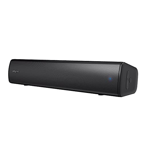 Image of Creative Media SP-STGEAV2-BK Creative Stage Air V2 16.1 inches (41 cm) Wide AUX/BT/USB Audio Max 20W Deep Bass Passive Radiator, Equipped with 6 Hours of Continuous Playback Battery, Compatible with