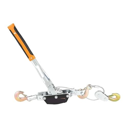 Image of Manual Winch, Hand Winch 5T Come Along Ratchet Power Puller Tool With 11.5ft Steel Cable Automotive Hoist For Vehicle Boat Trailer Heavy