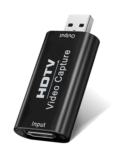 Image of HDMI to USB 2.0 Audio Video Capture Card, HDMI Capture 1080P Output Recording Card Grabber for Live Broadcasts Streaming Gaming Conference - Compatible with PS5 PS4 Xbox Switch OBS PC Mac OS