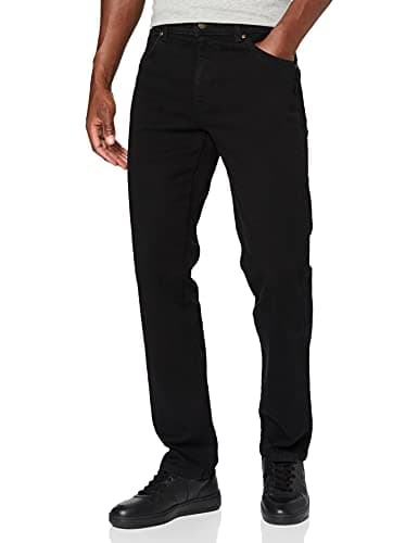 Image of Wrangler Herren Durable Regular Fit Straight Leg Jeans, Schwarz (Black), 38W / 32L