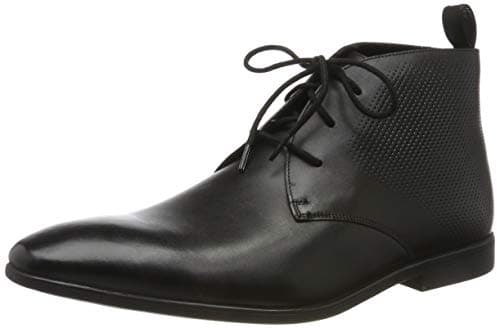 Image of Clarks Bampton Up, mens Ankle Boots, Black (Black Leather), 7 UK (41 EU)