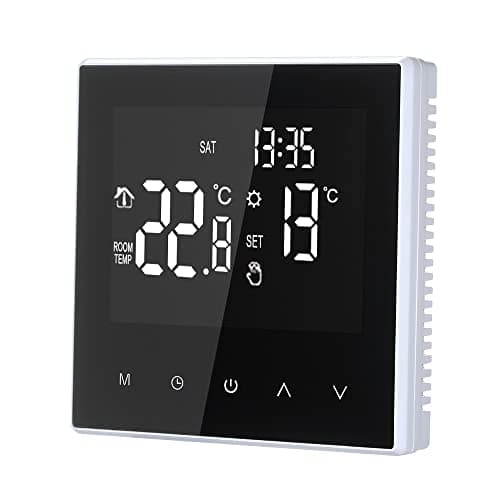 Image of Matybobe Smart Thermostat Digital Temperature Controller Weekly Circulation Programmable Electric Underfloor Heating with Large LCD Screen for Home School Office Hotel 16A (Not Wi-Fi Type)
