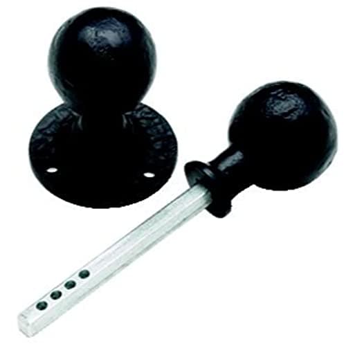 Image of Black Antique Ball Shaped Rim Knob