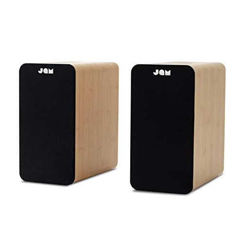 Image of JAM Bluetooth Bookshelf Speakers - Compact, Mains Powered Dual Speaker System, Aux-in Function, wireless Turntable speakers, 4" Driver, High Definition Amplifiers, Richer Bass, Finer Acoustics - Wood