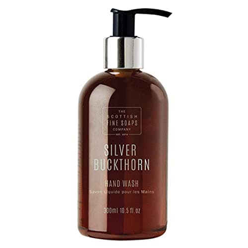 Image of Scottish Fine Soaps - Silver Buckthorn Hand Soap - Hand Wash Liquid - Hydrating Effect - Organic Sea Buckthorn Extract - Black Pepper and Bergamot - Sensitive Formula - Vegan Friendly - 300ml