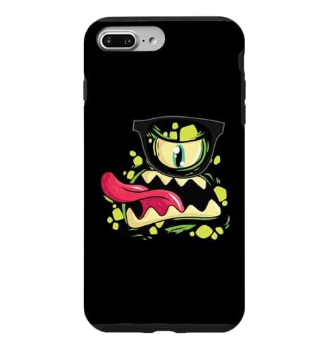 Image of Monster Face Nerd Halloween Costume Funny Scary Eyeball Case for iPhone 7 Plus/8 Plus