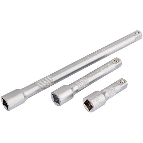Image of Draper 16426 1/2-Inch Square Drive 3-Piece Extension Bar Set, Blue