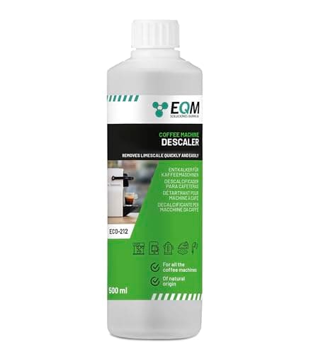 Image of EQM - ECO-212 - Coffee Machine Descaler - 500 ml - 100% Natural Origin - Compatible with All Coffee Machines - Removes Limescale in Coffee Makers and Household Appliances