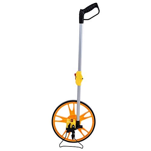 Image of Foldable Handle Distance Measurement Wheel with Carry Bag, 0-99999.9M Mechanical Measuring Wheel Road Land Measuring Wheel for Surveyors Farmer Builders Workers, Wheel Diameter: 32 cm