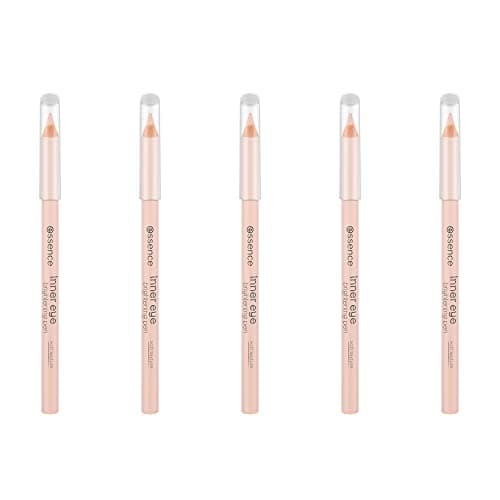 Image of essence inner eye brightening pen, kajal, soft texture, 01 everybody's shade, nude, defining, long-lasting, radiant, nanoparticle-free, pack of 5 (5 x 1.02g)
