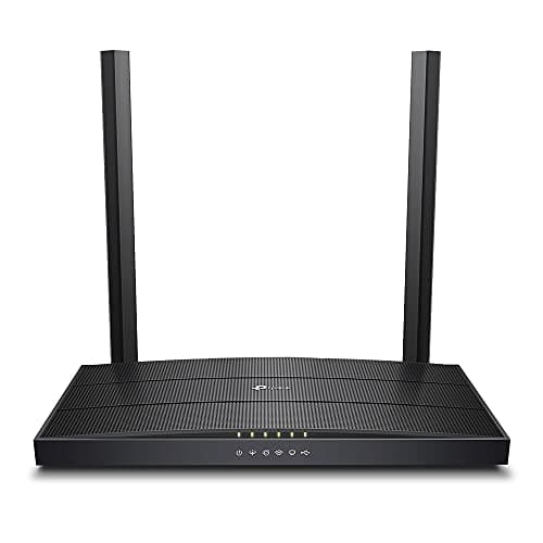 Image of TP-Link AC1200 Wireless Dual Band VDSL/ADSL Modem Router for Phone Line Connections (BT Infinity, TalkTalk, EE and PlusNet Fibre) 1 USB, 2.0 Ports, UK Plug (Archer VR400 V2) EOL