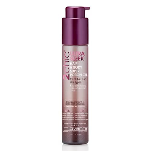 Image of Giovanni 2chic Brazilian Keratin & Argan Oil Ultra-Sleek Hair & Body Super Potion 53ml