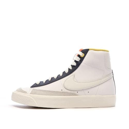 Image of NIKE Boys' White/Navy Blazer Mid '77 Sneakers, white, 3 UK