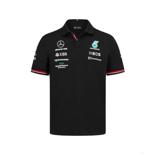 Image of Mercedes AMG Petronas F1 Team Polo Shirt Black 2022 XS (701219232)