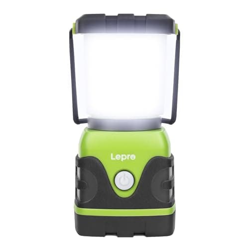 Image of Lepro Battery Camping Lantern, 1500 Lumen Camping Light Battery Powered, Dimmable Warm White and Cool White Modes, Battery Lantern for Power Cuts, Emergency Lighting (D Batteries Not Included)
