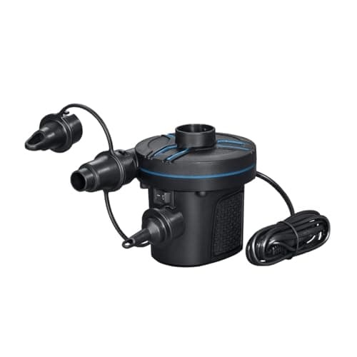 Image of Bestway, PowerTouch AC Electric Air Pump, Portable 3 Nozzles 220-240V Quick Electric Pump for Inflatable Pool Floats, Air Mattress, and Pool Toys