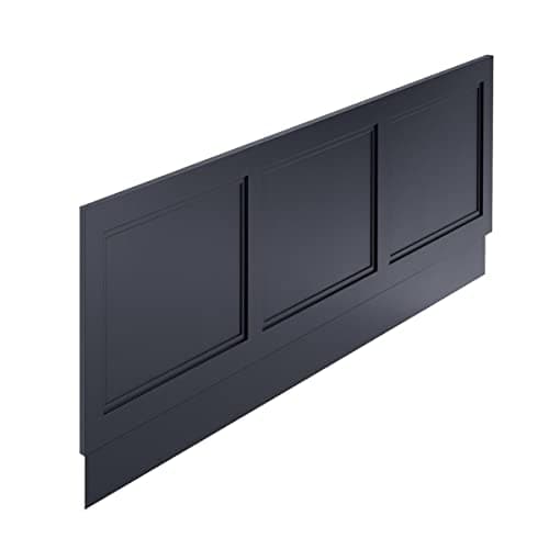 Image of Rowan 1800mm Front Bath Panel Adjustable Height Side Panel Traditional Design Shaker Style Detail � Dark Grey