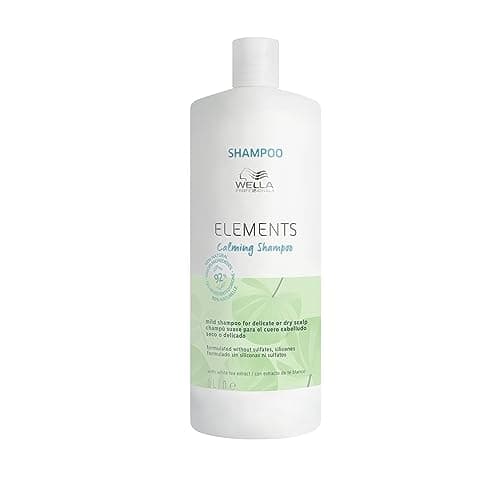 Image of Wella Professionals ELEMENTS Calming Shampoo - Gentle Care Shampoo For Smooth, Shiny Hair Without Silicones & Sulfates - With White Tea Extract (1L)