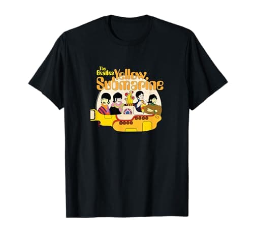 Image of The Beatles - We All Live In A Yellow Submarine T-Shirt