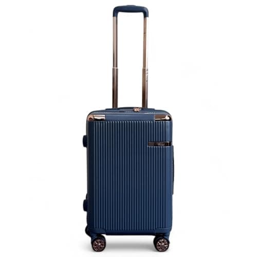 Image of Infinity Leather Hard Shell Cabin 55 x 36 x 22 cm PC Suitcase Luggage Suitable for Easyjet, Ryanair