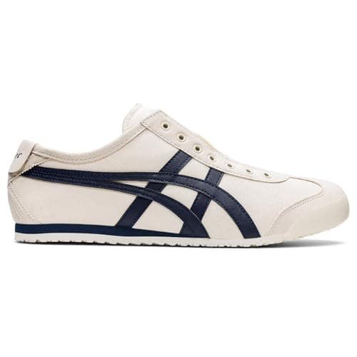 Image of Asics Onitsuka Tiger Unisex Adults' Mexico 66 Slip-On, Birch/Midnight, 5 UK (39 EU)