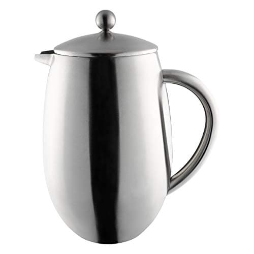Image of Café Olé BFD Cafetière, 18/10 stainless steel double wall body and mesh filter, Satin finish, 1500ml (10 espresso cups or 6 mugs)