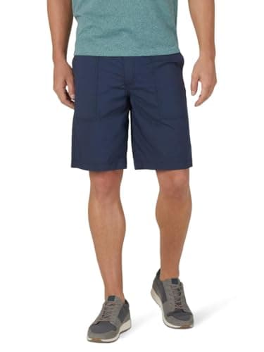 Image of Lee Men's Extreme Motion Relaxed Fit Utility Flat Front Short, Navy, 34