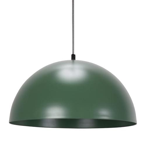 Image of ValueLights | Forest Green Dome Ceiling Pendant Hanging Light Fitting Kitchen | Pendant Lights, Home Décor & Improvement Essential | Mains Wired