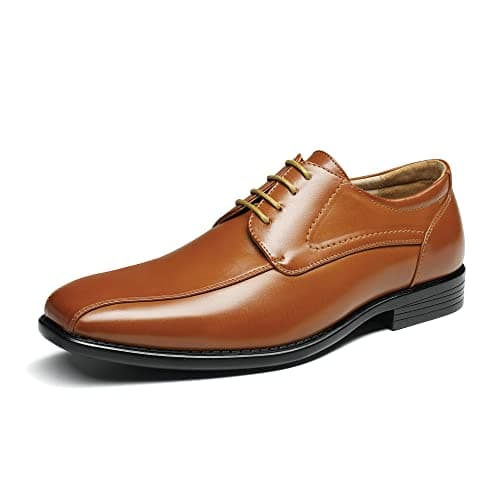 Image of Bruno Marc Men's Lace Up Oxford Dress Shoes Brogues Derbys Formal Shoes for Men and School Shoes in Business, Party and Work,DP03,Brown,8 UK /9 US