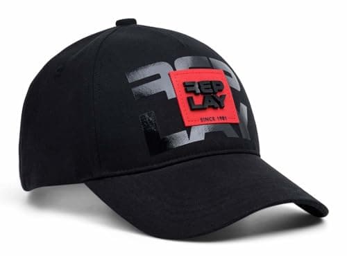 Image of Replay Men's Am4436 Baseball Cap, 0098 Black, One Size