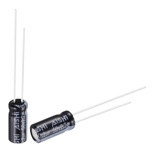 Image of sourcing map 2.2uF 50V 5x11mm Electrolytic Capacitor, Radial Leads Aluminum Capacitors for TVs, LCD Monitor, VCD, 50Pcs