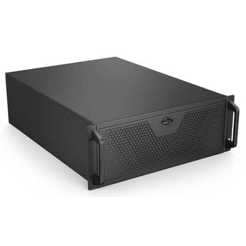 Image of Powercool Codegen 600mm 4U Rackmount Server Case With Water Cooling Capability, E-ATX, 2 x 3.5" HDDs, 7 x 2.5" SDDs, 2 x 80mm HDB PWM Fans & USB Type C Included | Black
